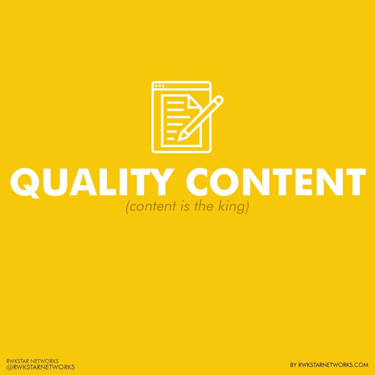 Increase website traffic with quality content