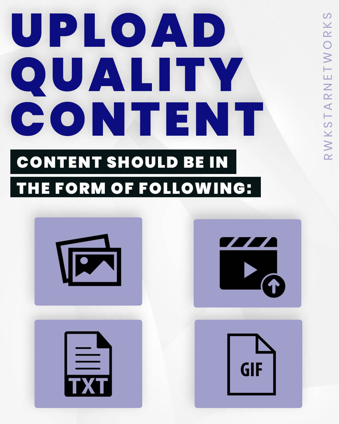 Upload Quality Content