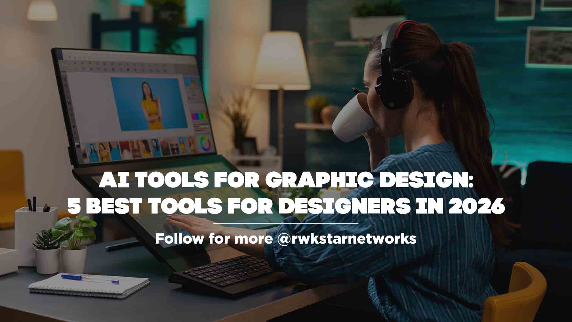 AI tools for graphic design creating logos, visuals, and social media graphics